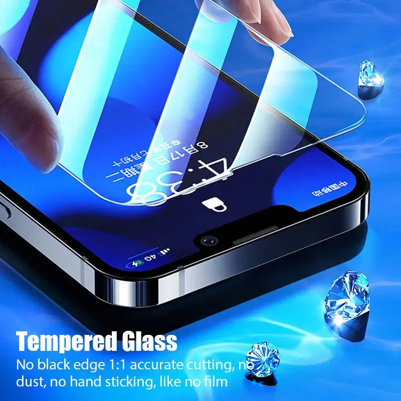 4 Piece Protective Glass for iPhone