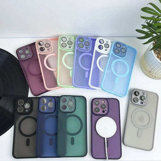 Colored Clear Magnetic IPhone Cases