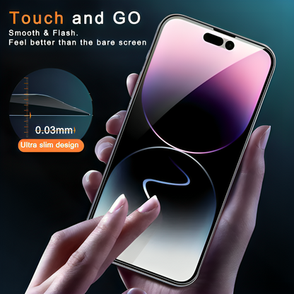 iPhone Privacy Screen Protector with Anti-Spy Tempered Glass